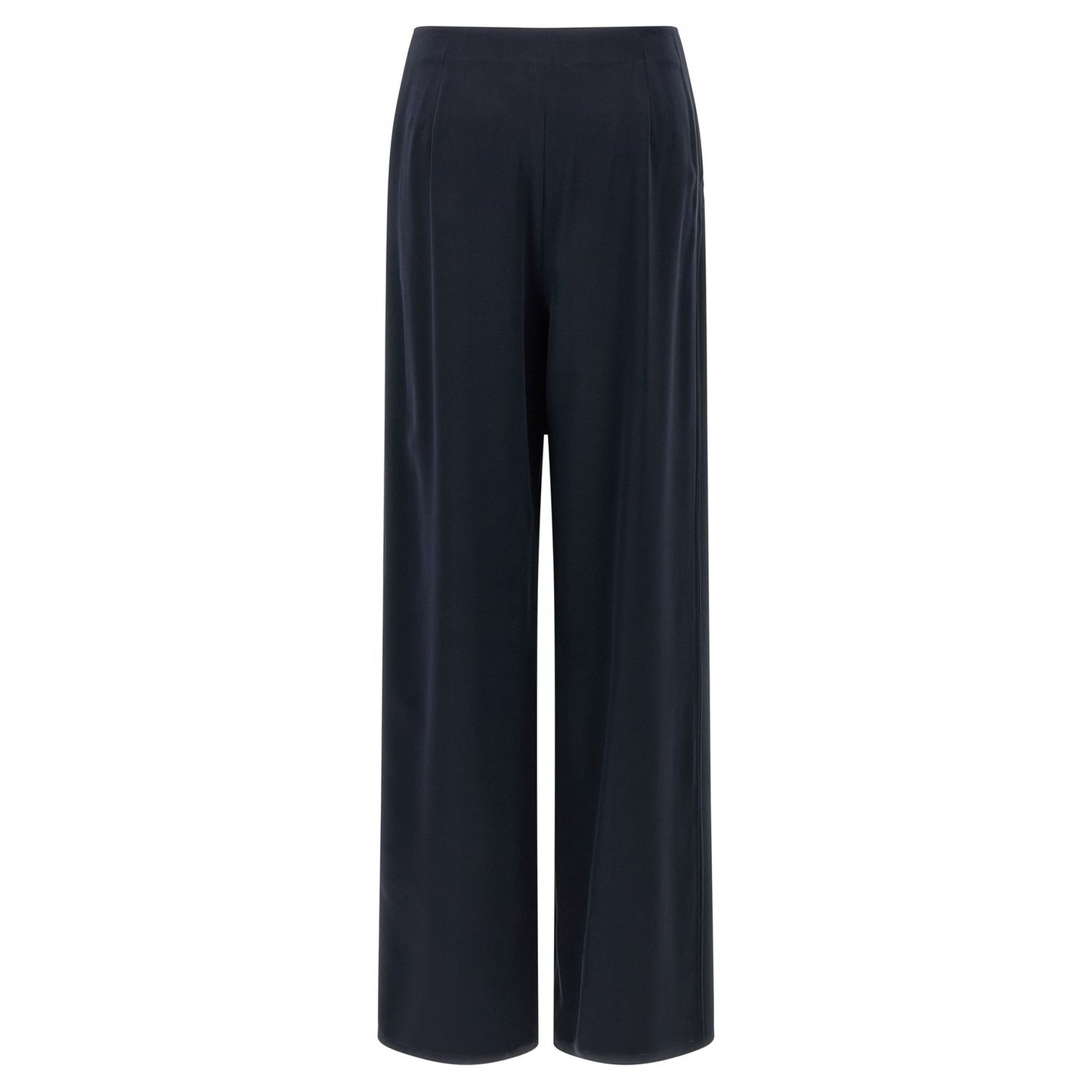 Max Mara Blue Silk Casual Pants