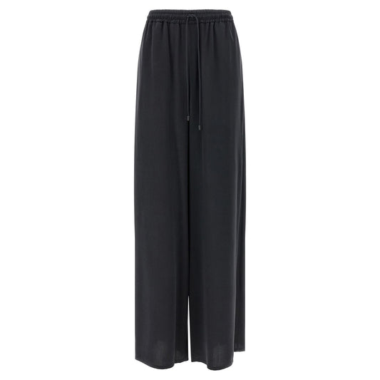 Max Mara Blue Silk Casual Pants
