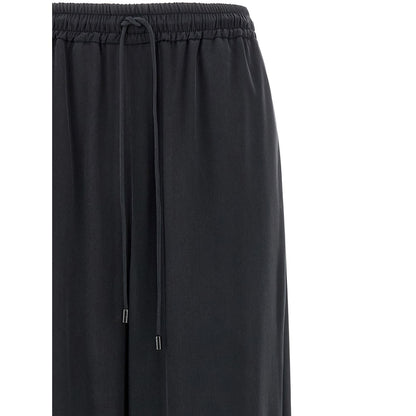 Max Mara Blue Silk Casual Pants