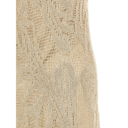 Brunello Cucinelli Beige Linen Long Dress