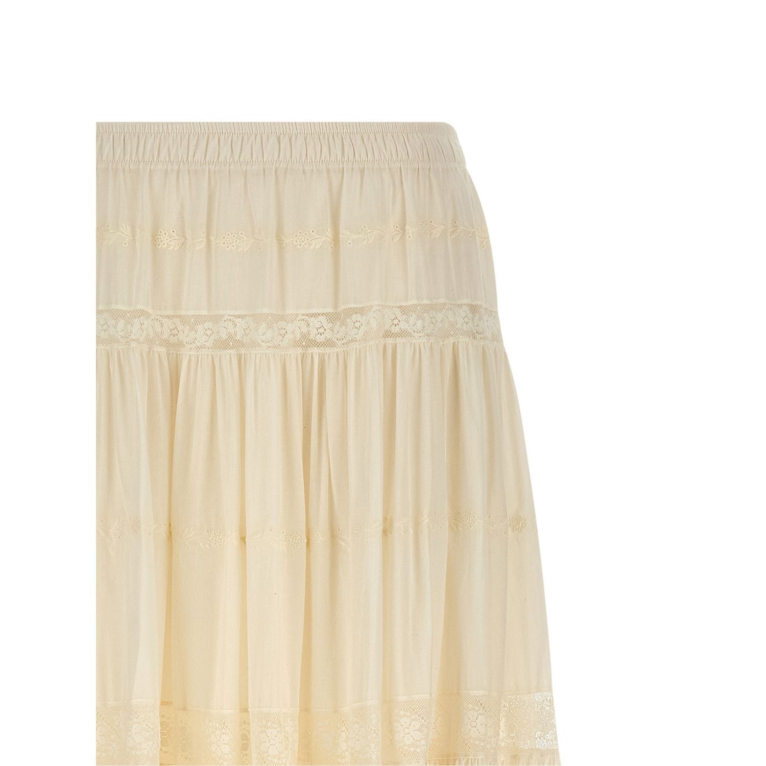 Ermanno Scervino White Cotton Mini Skirt