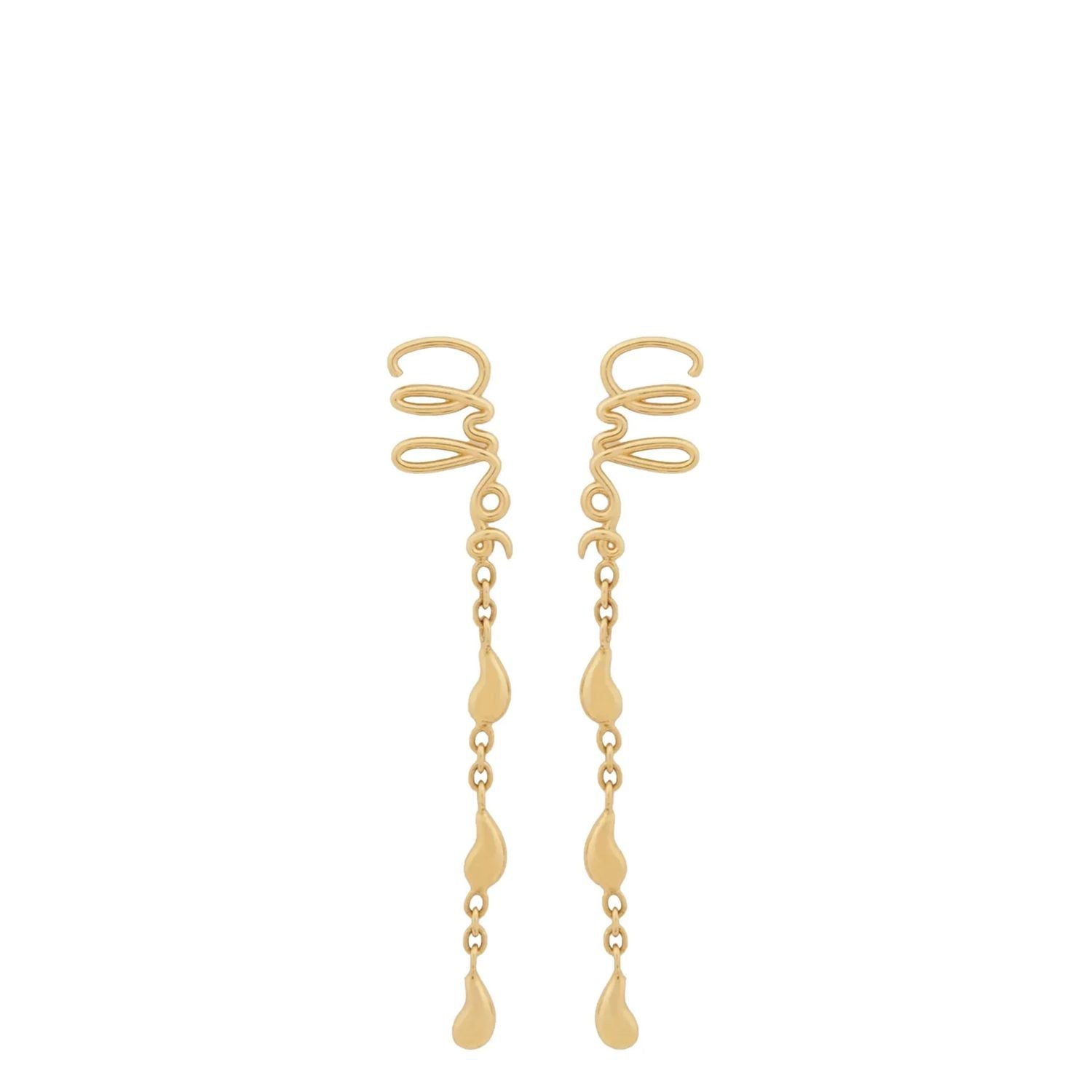 Chloé Gold Brass Earrings