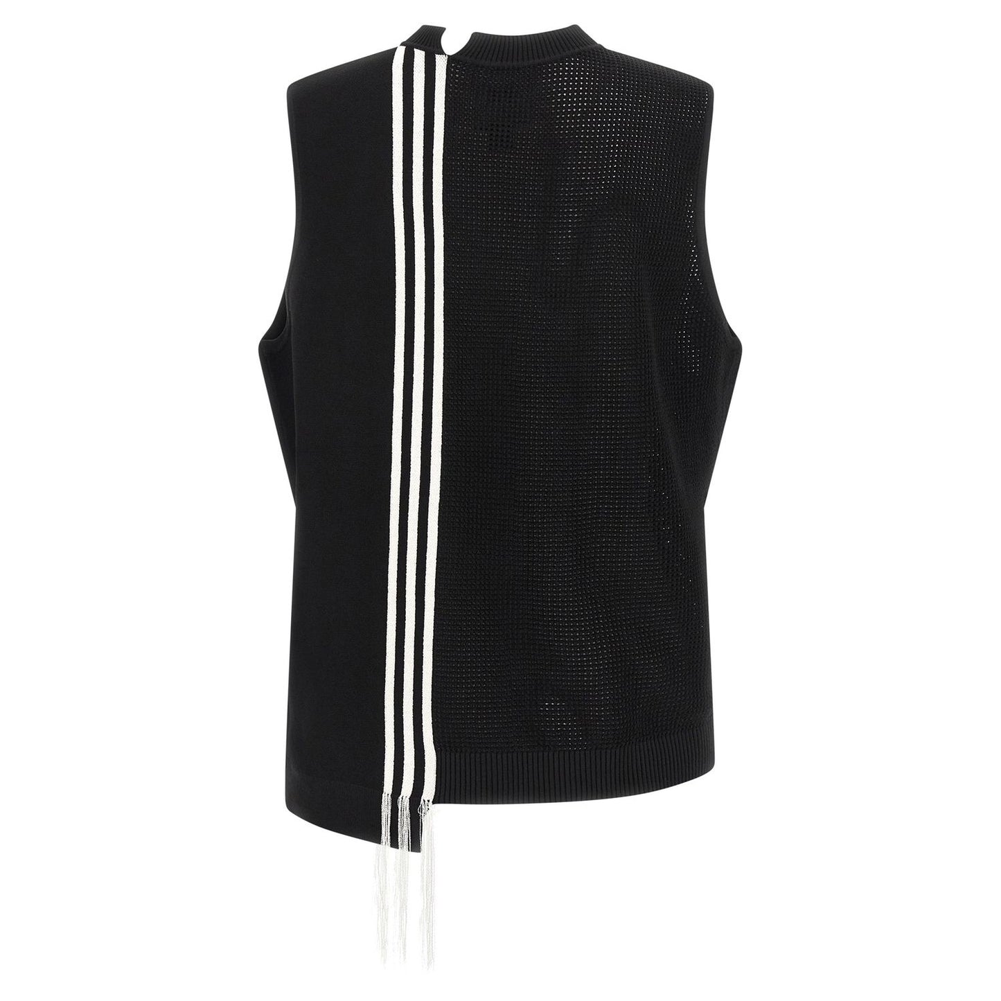 Y-3 Black Rayon Sleeveless Jacket