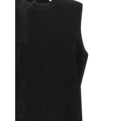 Y-3 Black Rayon Sleeveless Jacket