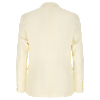 Pal Zileri White Wool Two-Piece Suit
