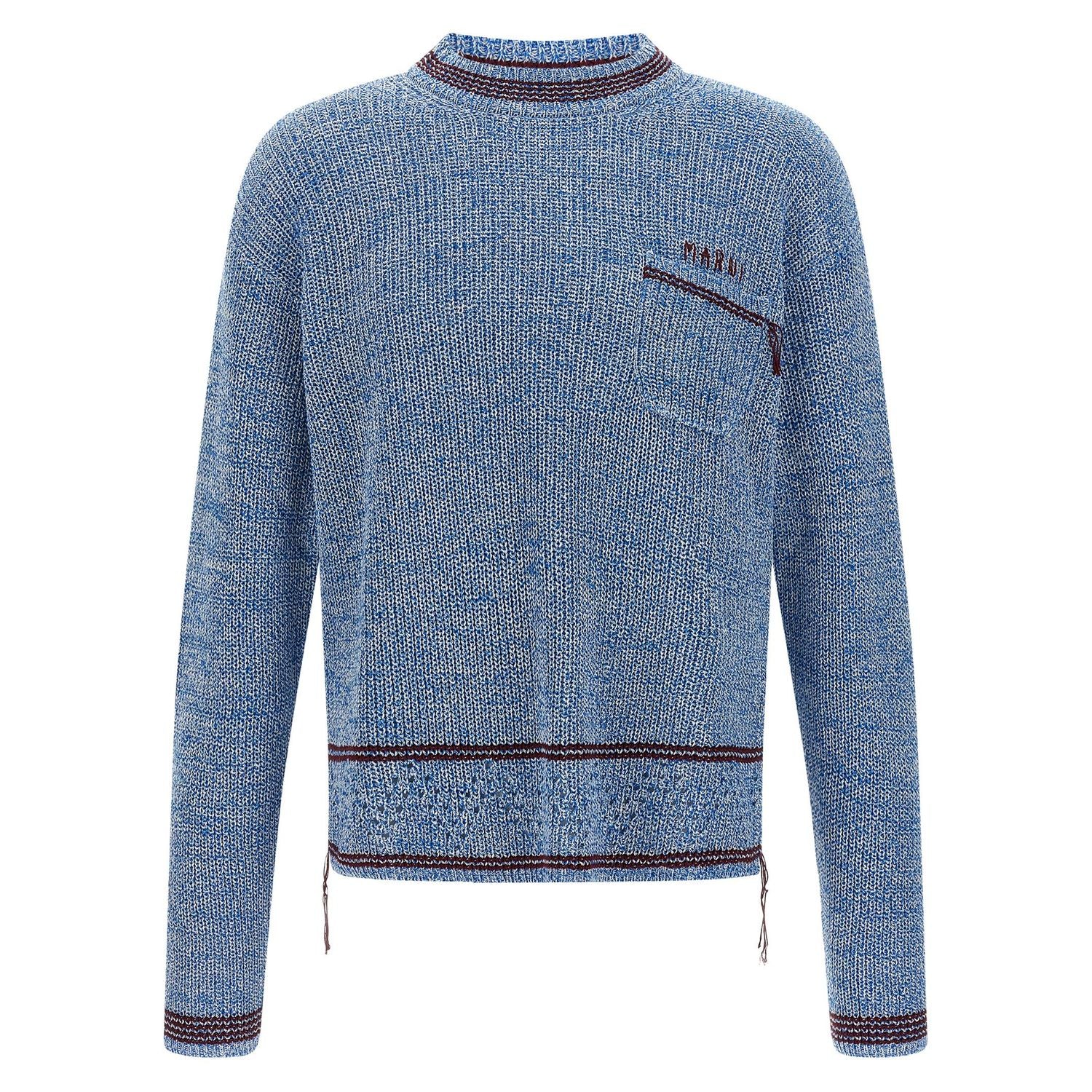 Marni Blue Cotton Cardigan