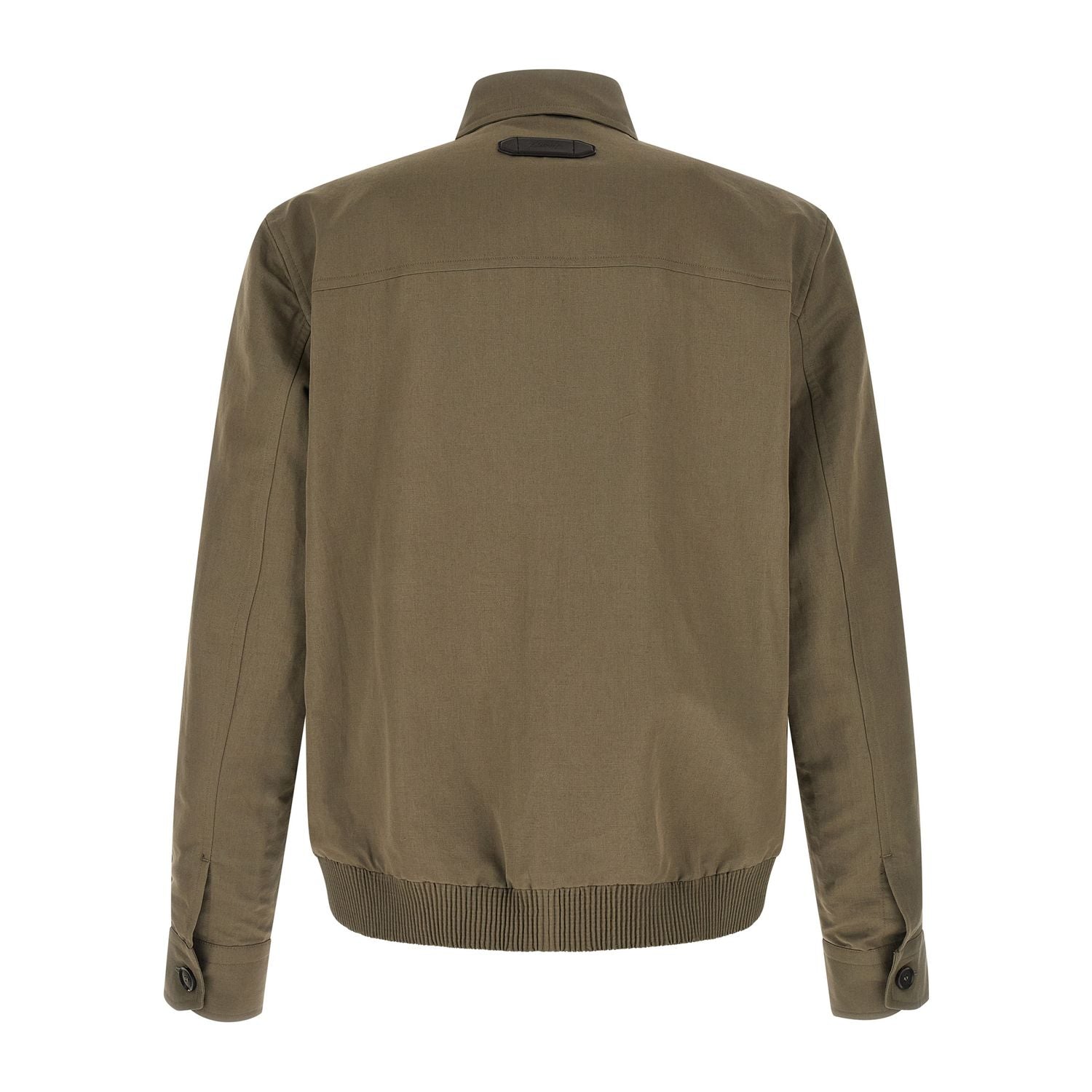 Brioni Bicolor Linen Full-Length Jacket