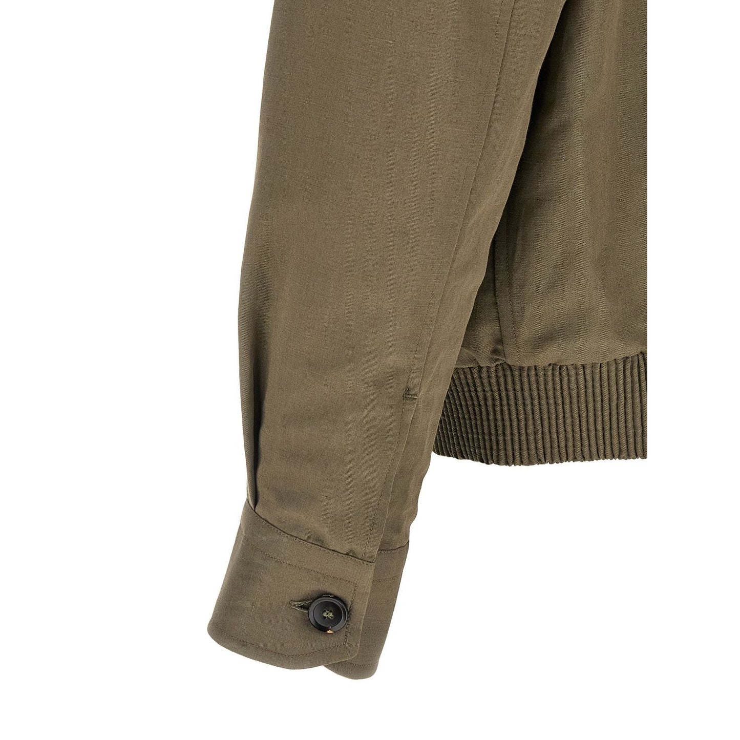 Brioni Bicolor Linen Full-Length Jacket