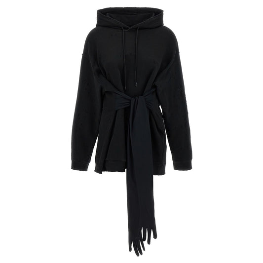MM6 Maison Margiela Black Cotton Short Dress