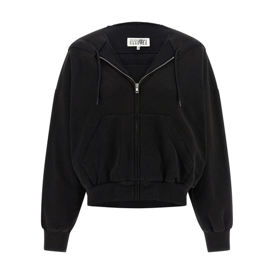 MM6 Maison Margiela Black Cotton Sweatshirt