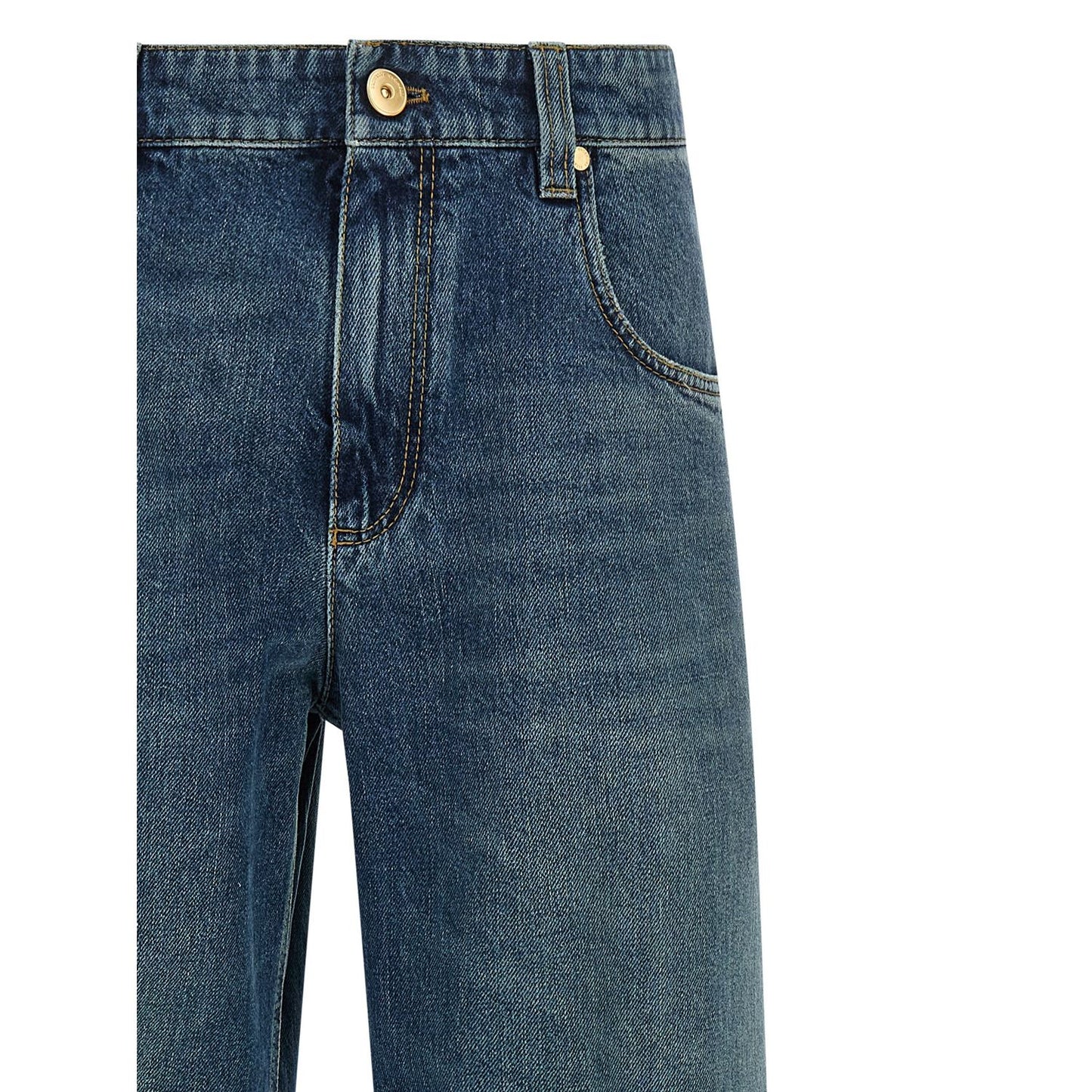 Brunello Cucinelli Blue Cotton Jeans Denim