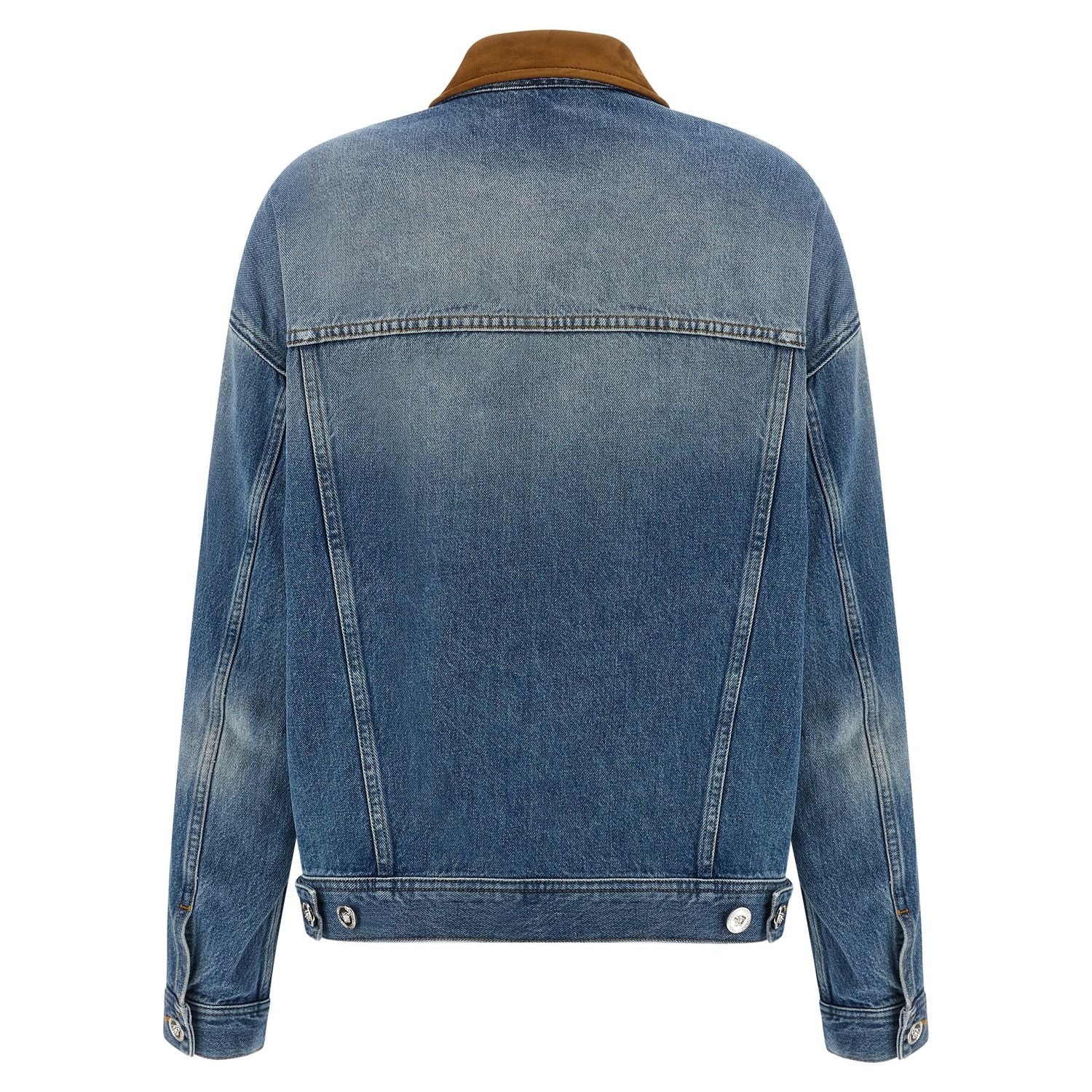 Versace Blue Cotton Denim Jacket