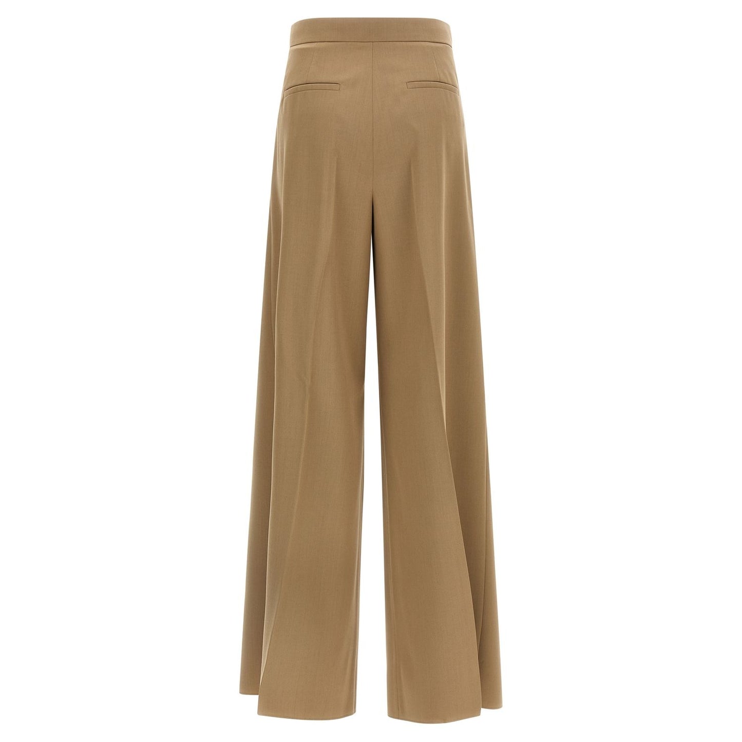 Max Mara Brown Virgin Wool Casual Pants