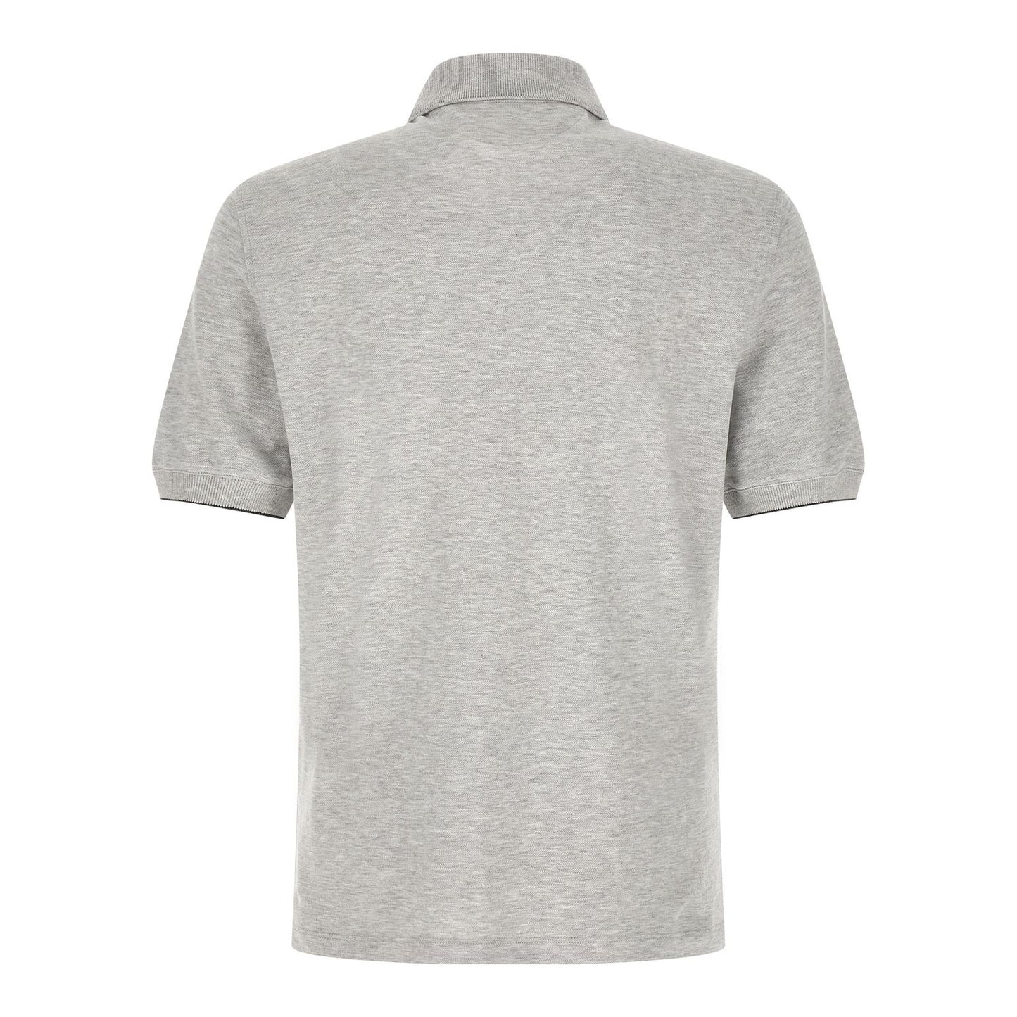 Brunello Cucinelli Gray Cotton Polo Shirt