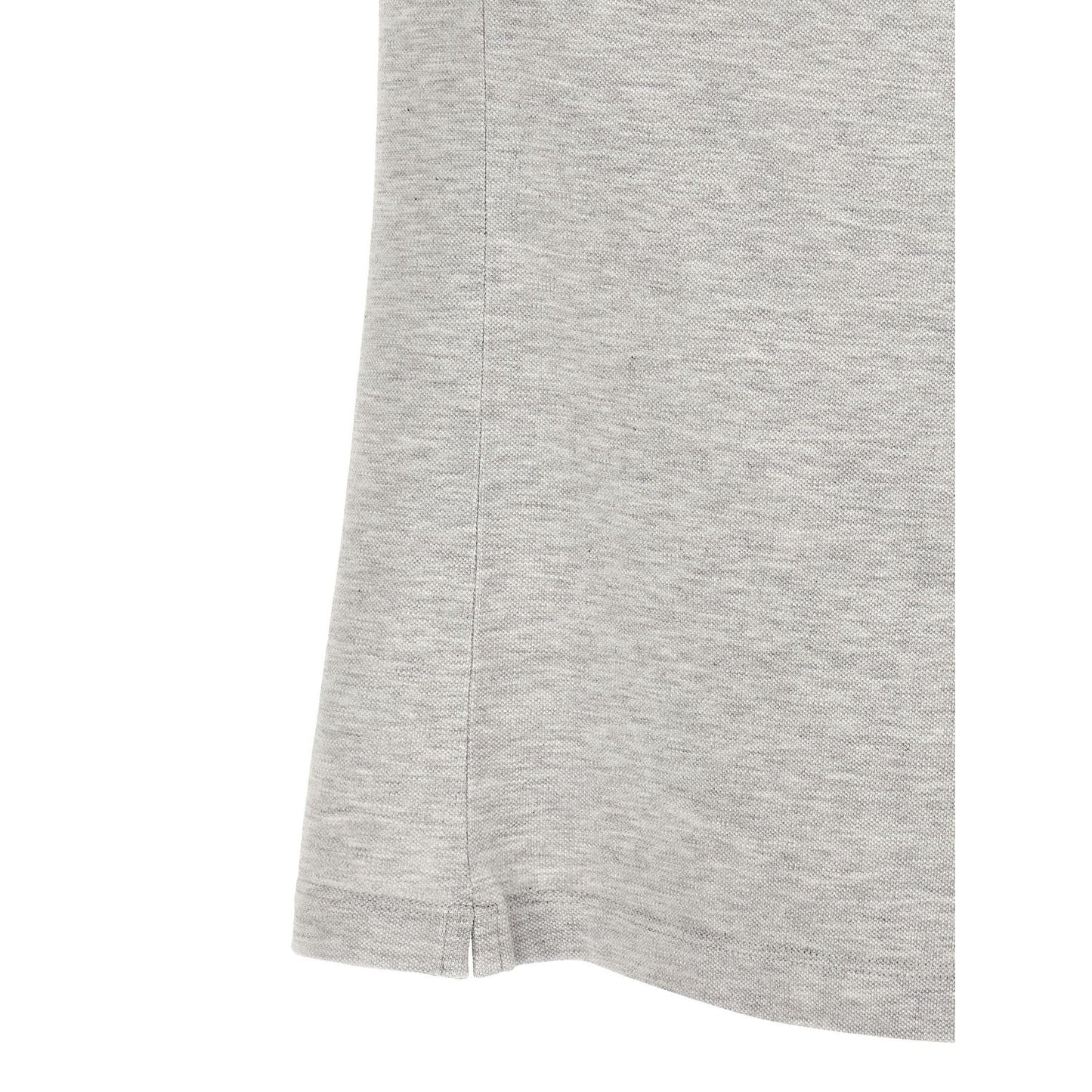 Brunello Cucinelli Gray Cotton Polo Shirt