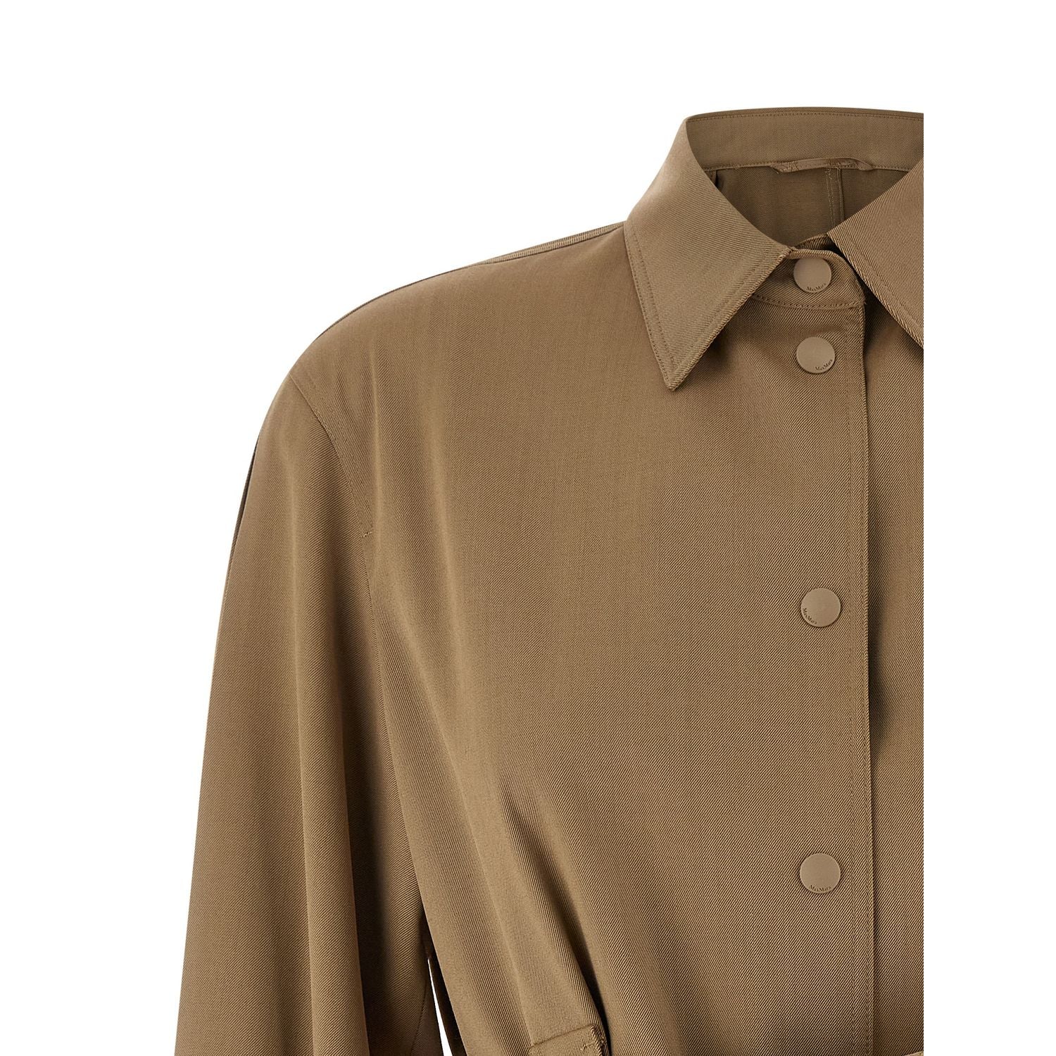 Max Mara Beige Virgin Wool Blouse