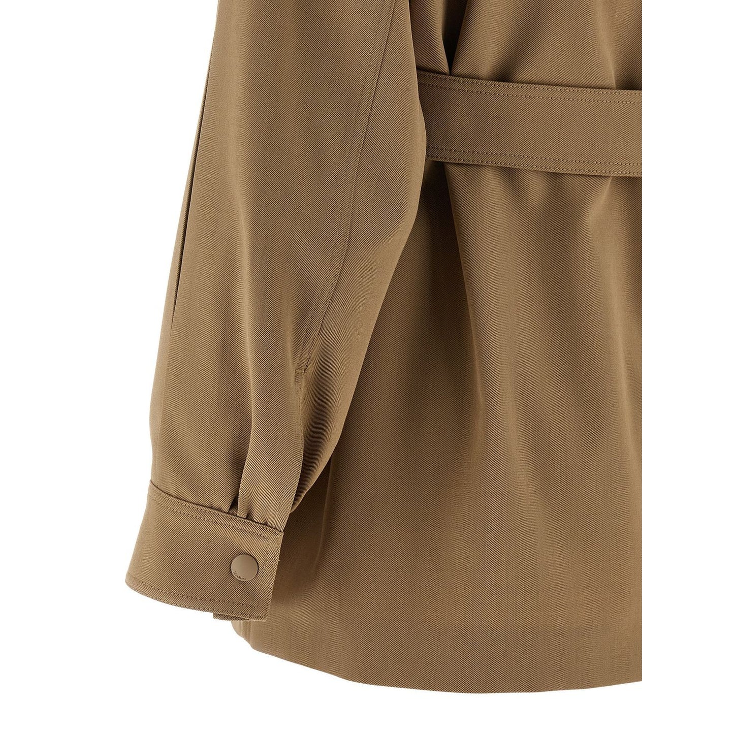 Max Mara Beige Virgin Wool Blouse
