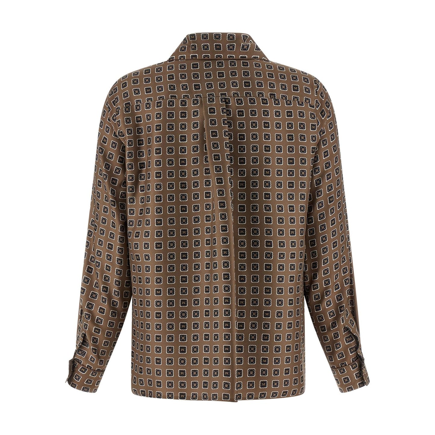 Max Mara Brown Silk Blouse