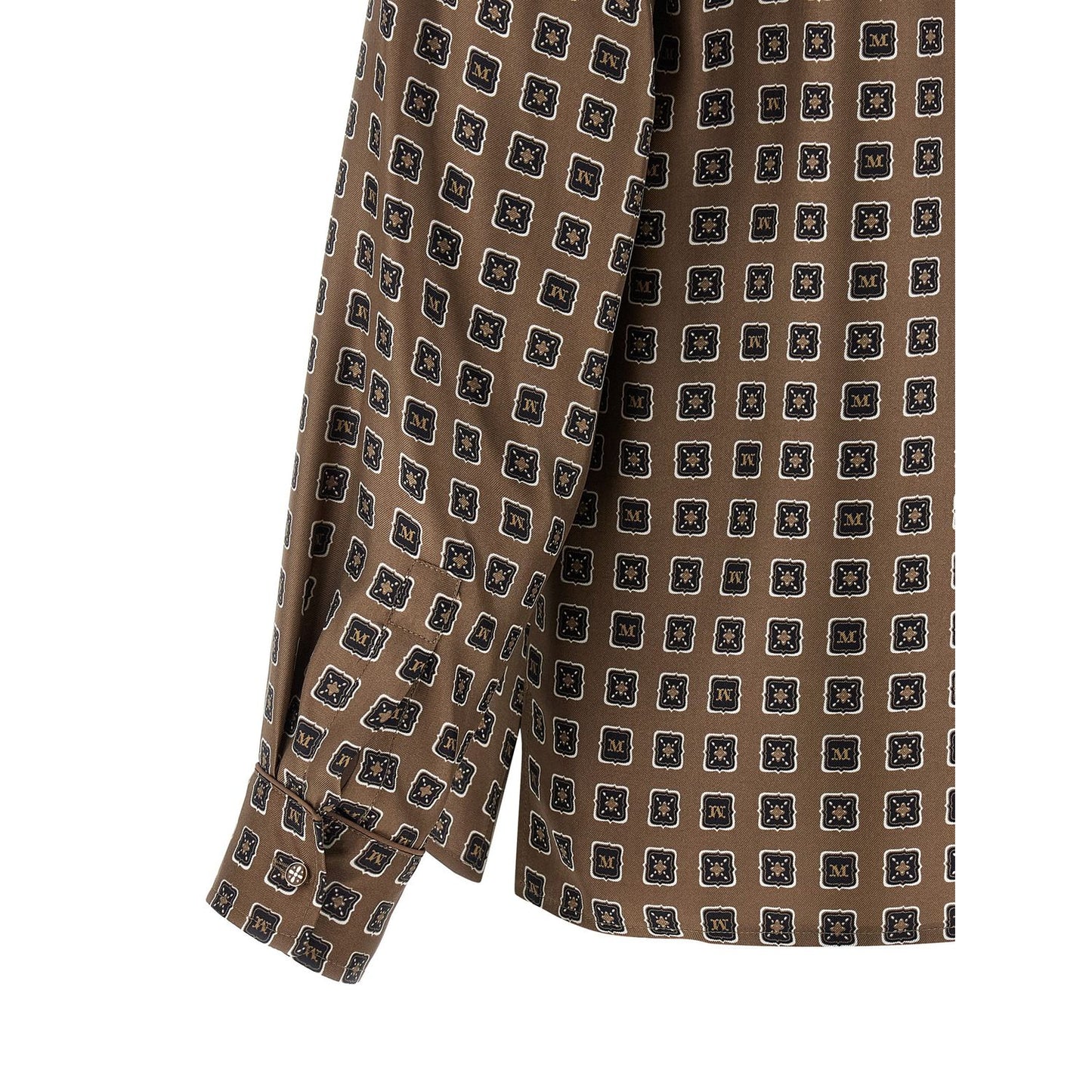 Max Mara Brown Silk Blouse