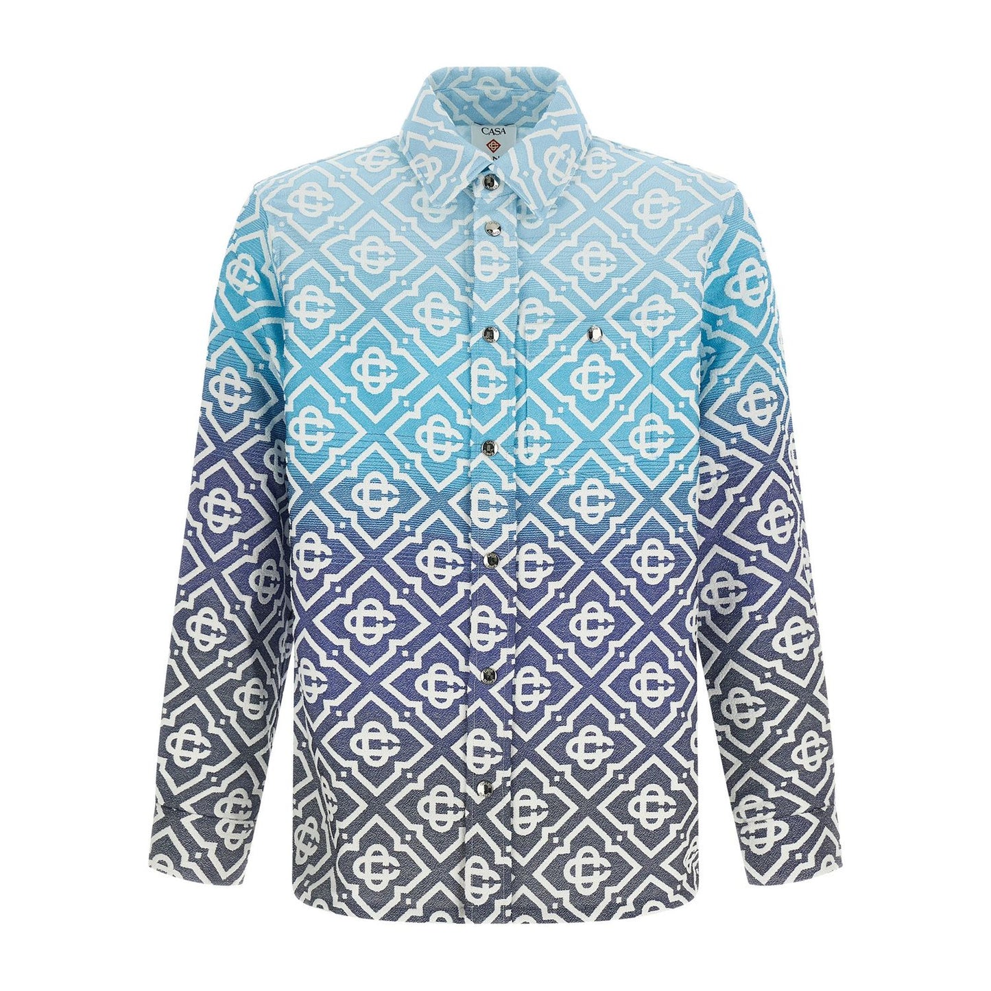 Casablanca Blue Cotton Shell Jacket