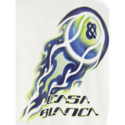 Casablanca White Cotton T-Shirt