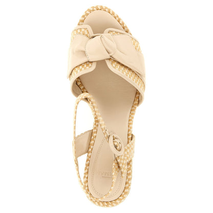 Alexandre Birman Beige Cowhide Stiletto Heel Sandals