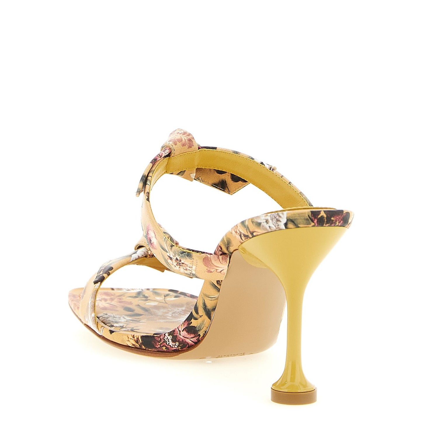 Alexandre Birman Bicolor Cowhide Stiletto Heel Sandals