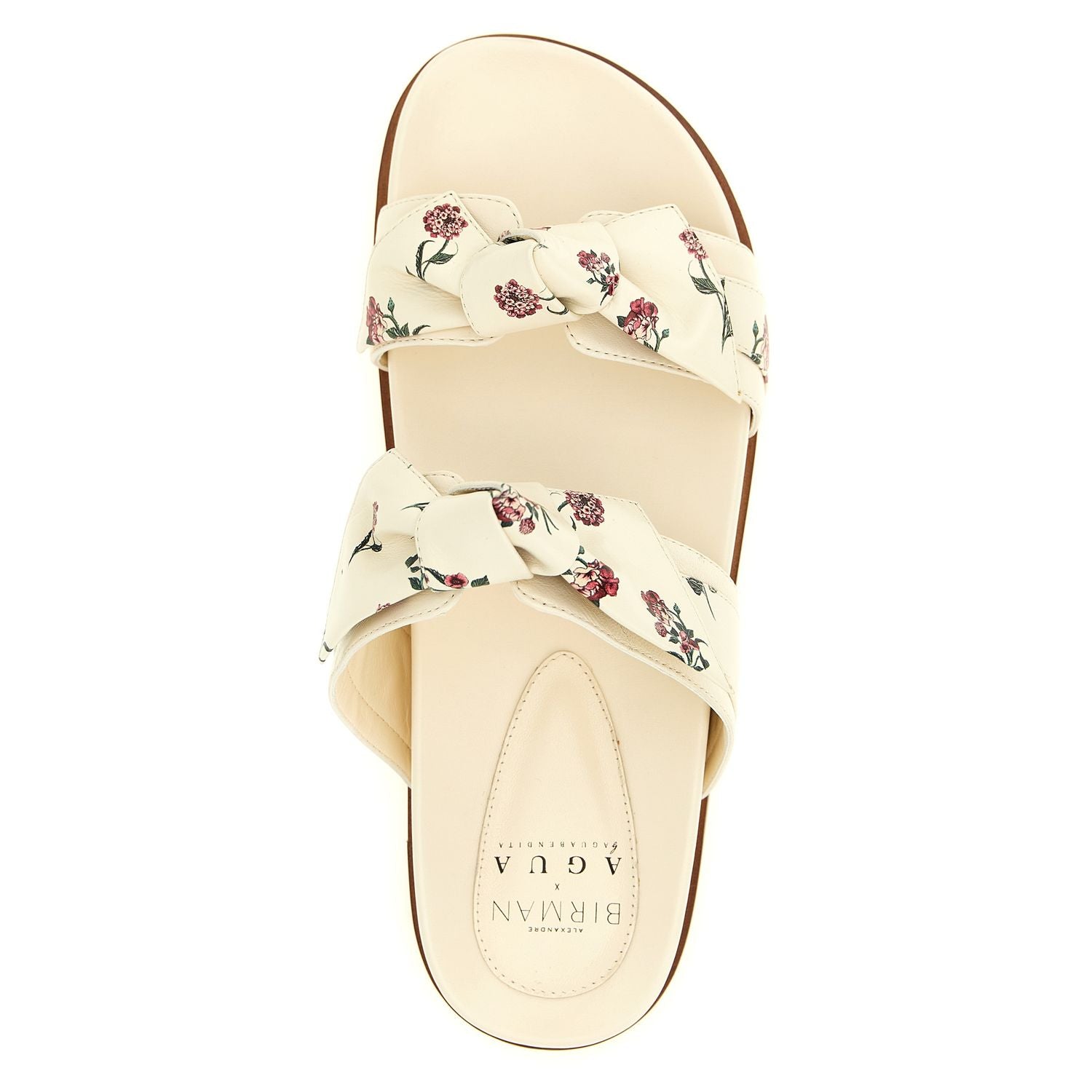 Alexandre Birman White Cowhide Slides