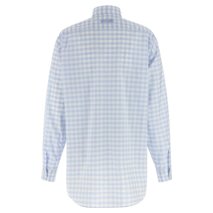 Moschino Blue Cotton Blouse