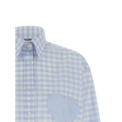 Moschino Blue Cotton Blouse