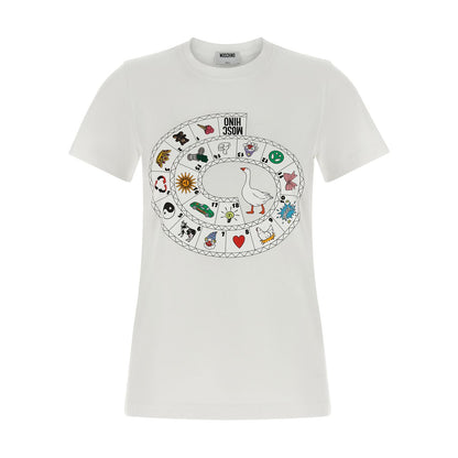 Moschino White Cotton T-Shirt
