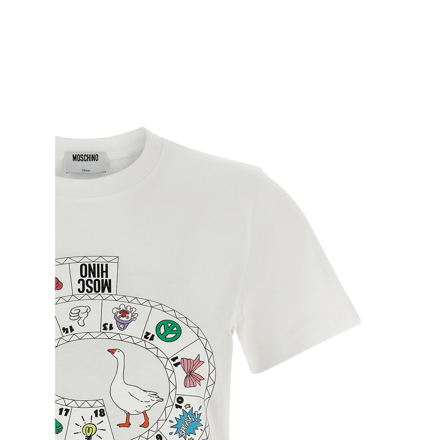 Moschino White Cotton T-Shirt