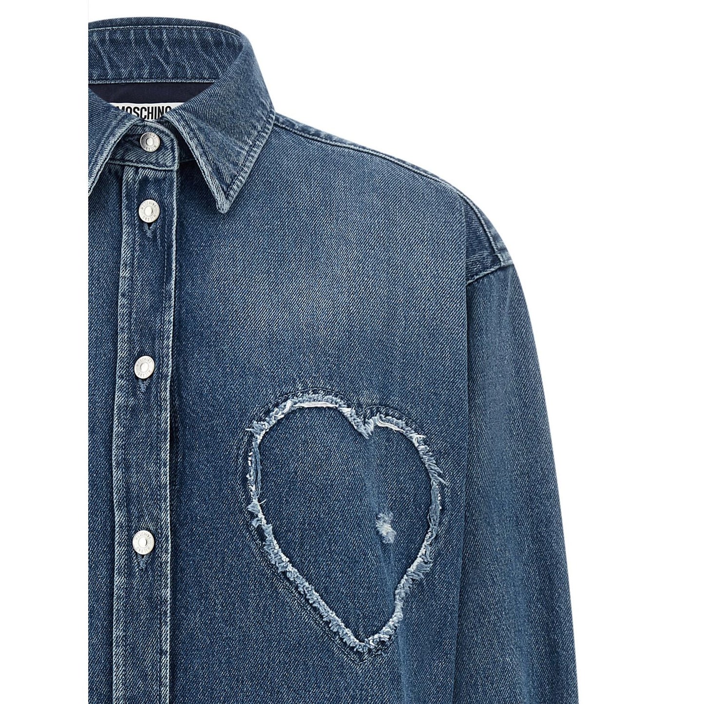Moschino Blue Cotton Blouse