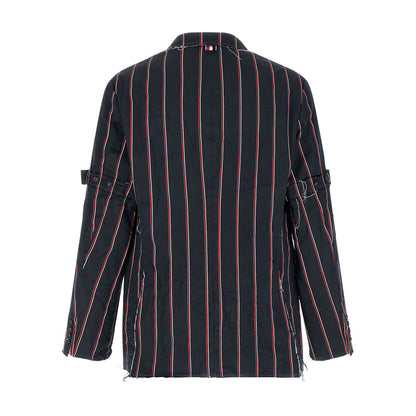 Thom Browne Blue Silk Blazer