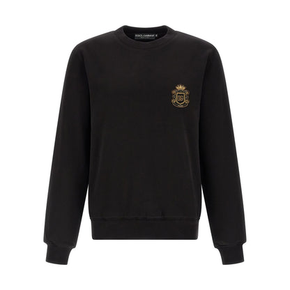 Dolce & Gabbana Black Cotton Sweatshirt