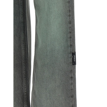 Off-White Gray Cotton Jeans Denim