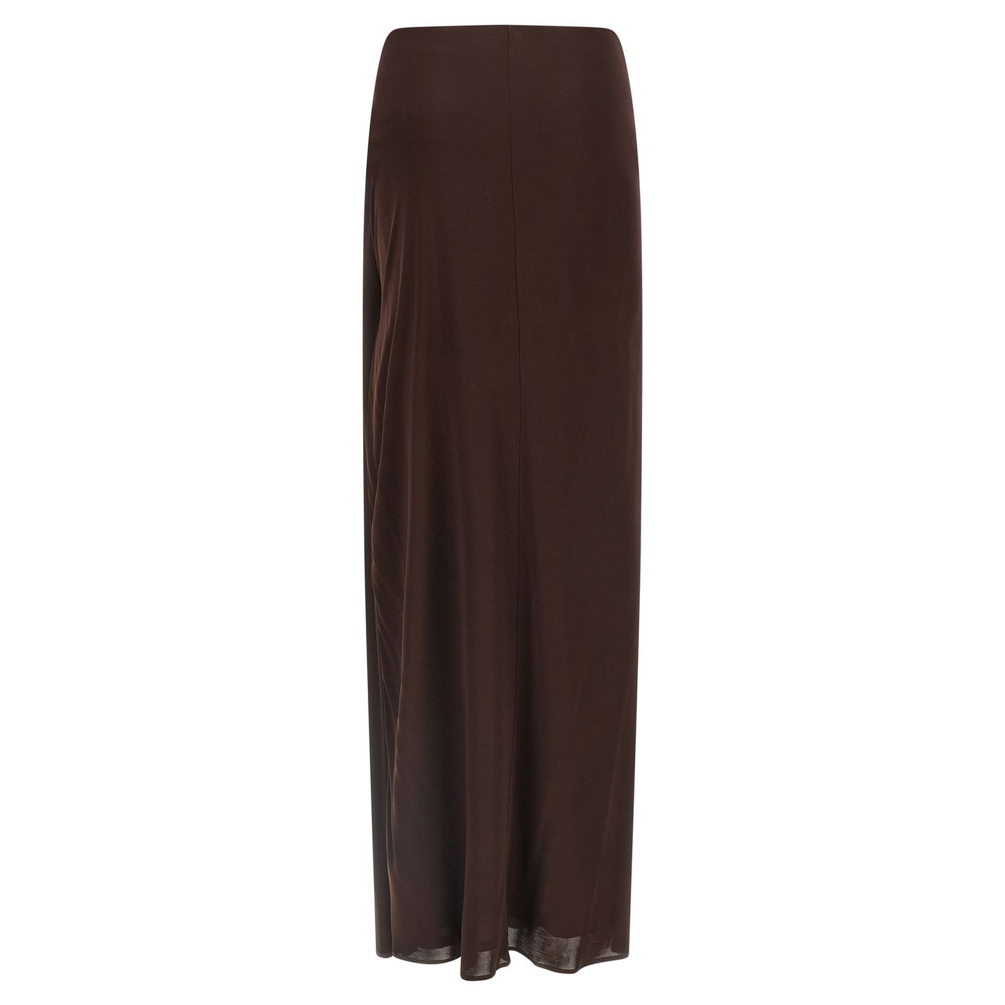 Elisabetta Franchi Brown Viscose Mini Skirt