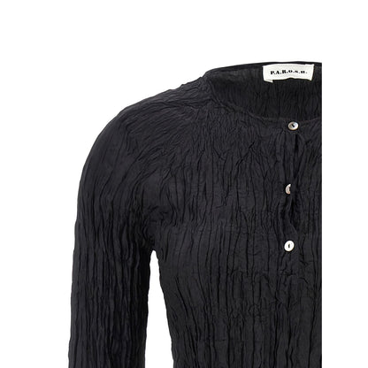 P.A.R.O.S.H. Black Silk Blouse
