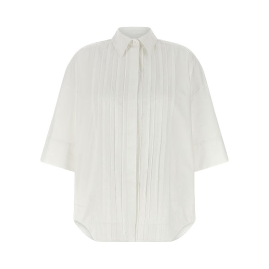 P.A.R.O.S.H. White Cotton Blouse