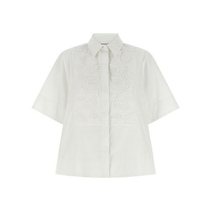 P.A.R.O.S.H. White Cotton Blouse