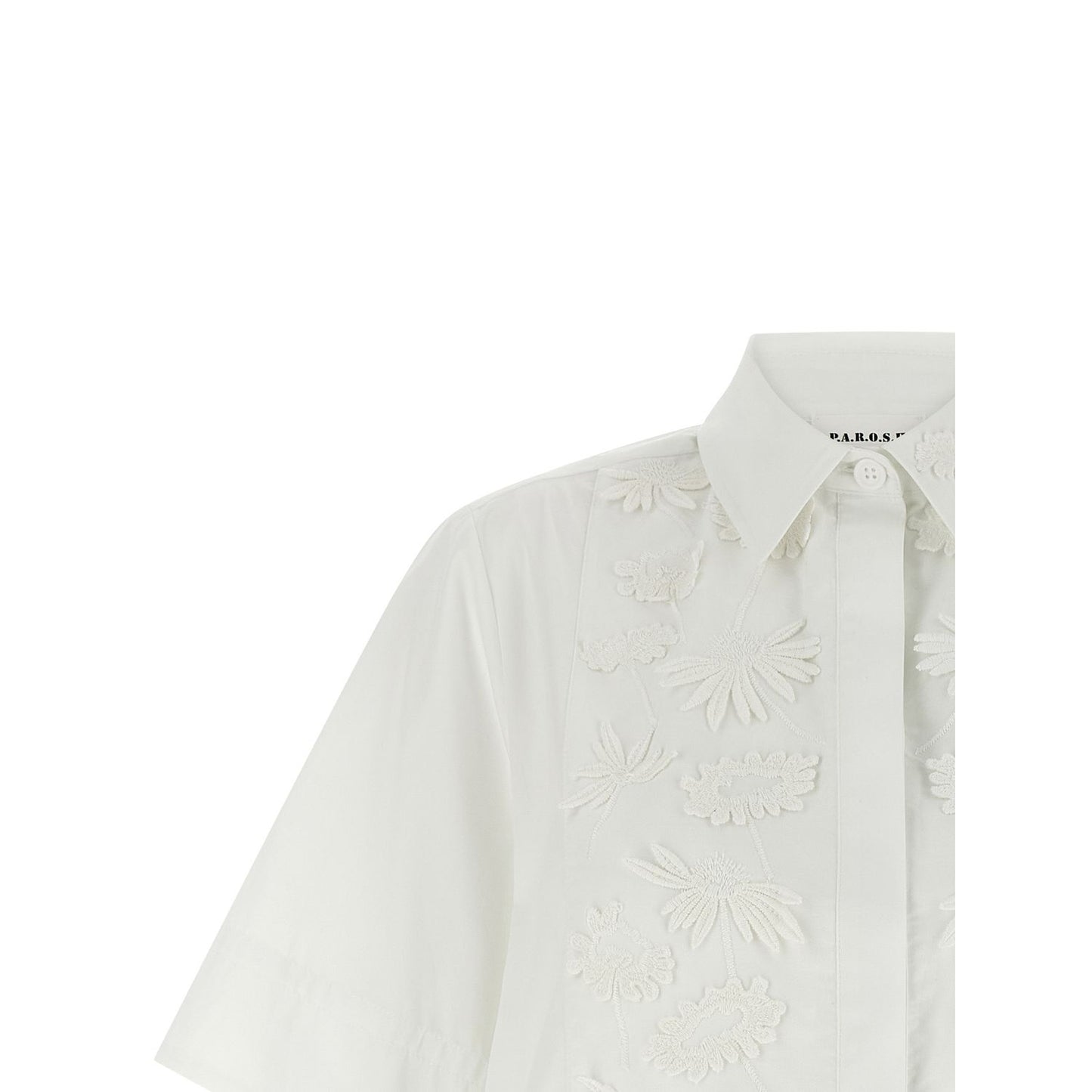 P.A.R.O.S.H. White Cotton Blouse