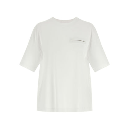 Peserico White Cotton T-Shirt