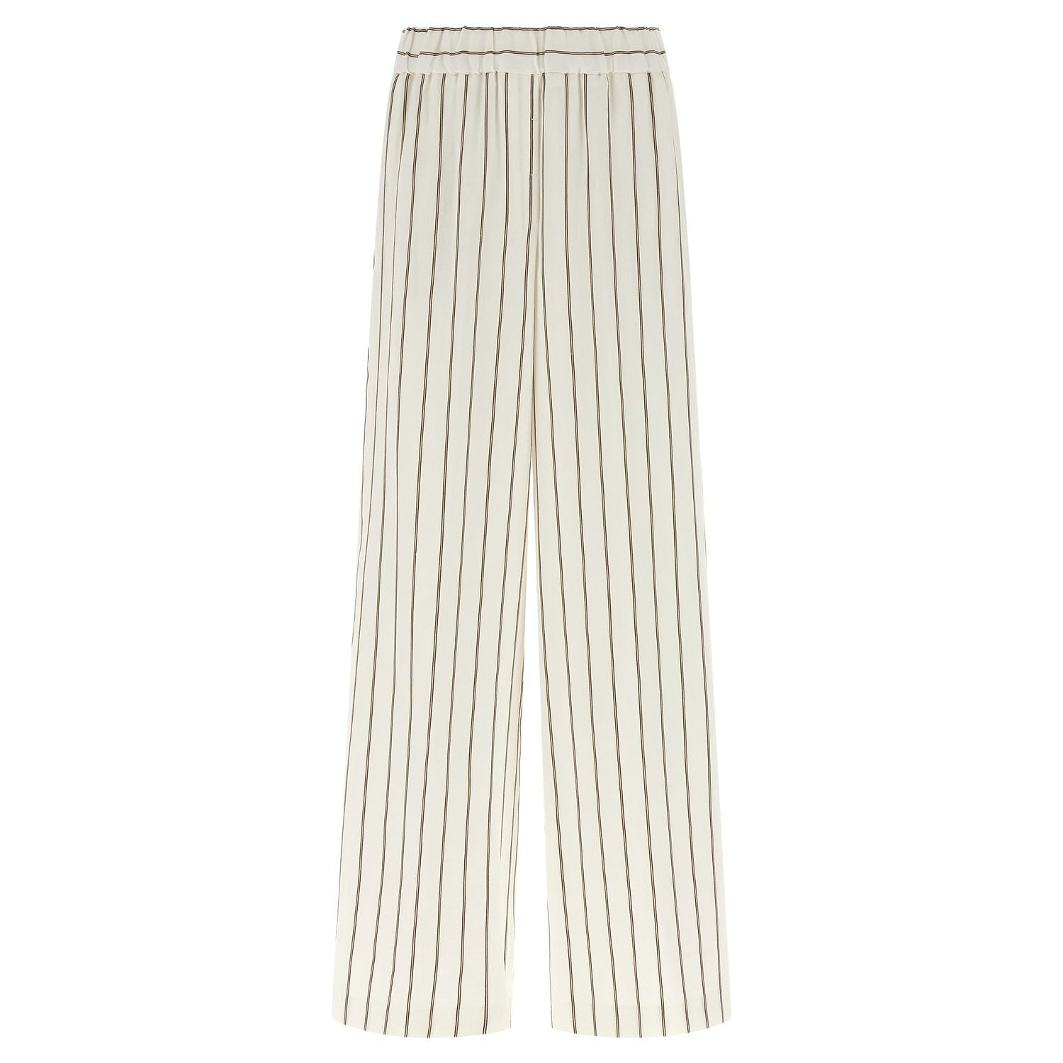 Peserico White Linen Casual Pants