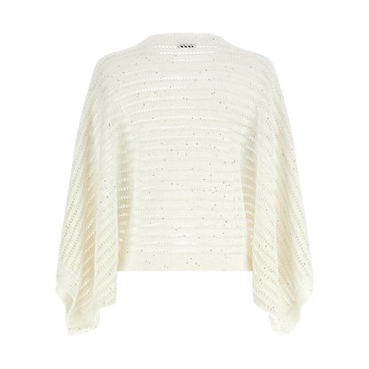 Peserico White Cotton Cardigan