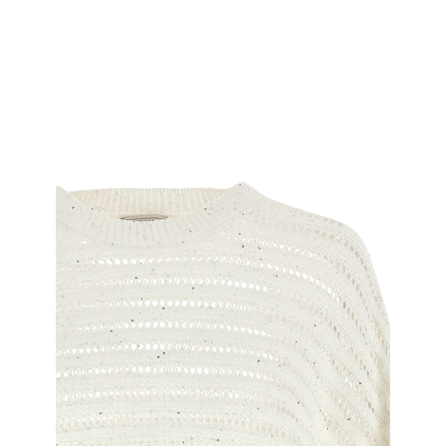 Peserico White Cotton Cardigan