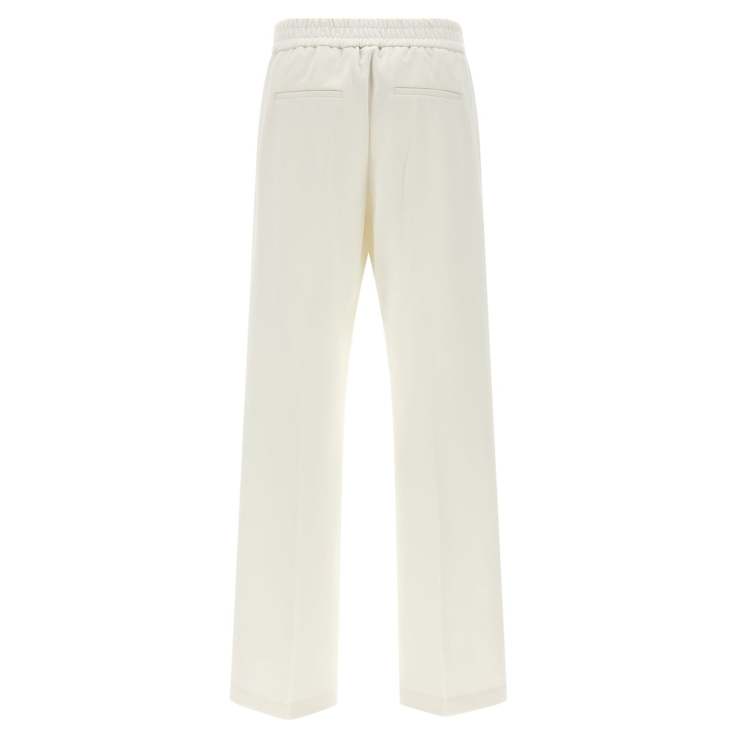 Peserico White Cotton Casual Pants