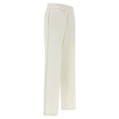 Peserico White Cotton Casual Pants