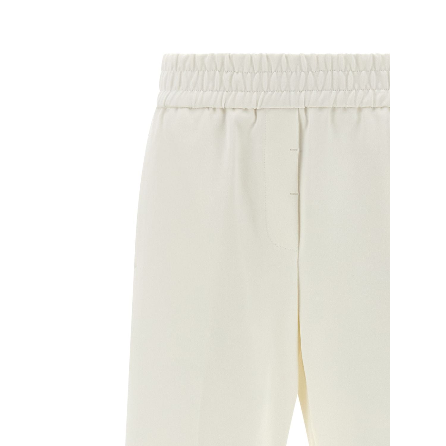 Peserico White Cotton Casual Pants