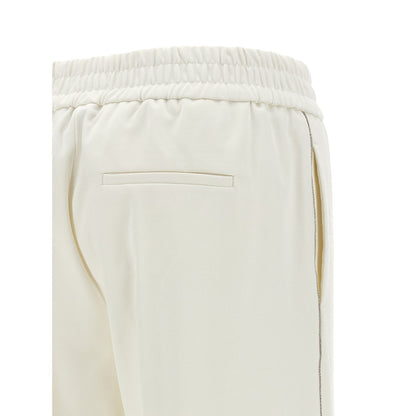 Peserico White Cotton Casual Pants