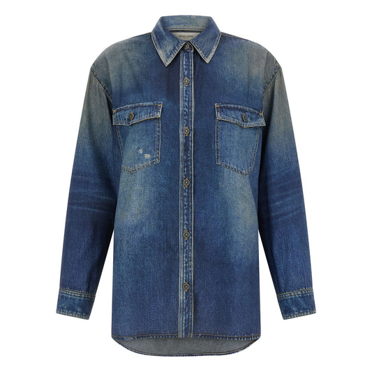 Golden Goose Blue Polyester Blouse